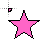 Pink Star cursor