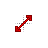 Red Diagonal Resize 2 cursor