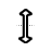 Vertical resize cursor