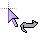 who likes purple, and a cat- cursor