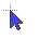 Small Blue Yellow VS cursor