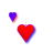 connecting hearts writing cursor
