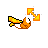 Yellow Koopa Diagonal Resize 1 cursor