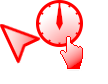 Green neon outline pointer Cursors preview