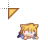 neco-arc looking backwards cursor
