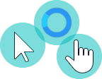 Binary Enchanced - Teal Shadow Cursors preview