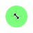 Green Highlighted Left Diagonal cursor