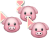 Pink 2 Heart Fox Cursors preview