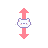 Vertical resize cursor