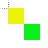 yellow and green cursor