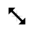 Black \ Resize cursor