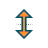 Vertical resize cursor
