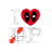I heart Deadpool diagonal resize left  cursor