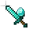 diamond sword with diamond spinning cursor