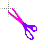 Scissors Purple Pink cursor