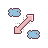 Hachiware Diagonal 1 cursor