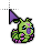 Green Wormmon Cursors preview