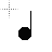 Quarter note cursor