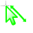 ARGs cursor green diagnoal resize 1 cursor