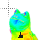 Head dancing rainbow frog/JooJ frog Cursors preview