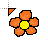 Orange Flower cursor