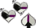 Kawaii Black Heart Cursors preview