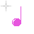quarter note pink cursor