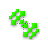 Pixel'd Kinda Green Diagonal Resize 1 cursor