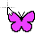 Butterfly Purple 25 cursor
