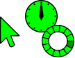 YM-200 Green Cursors cursor preview