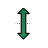 Vertical resize cursor