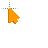 Orange Pointer cursor
