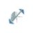 Snow Butterfly Diagonal 2 cursor