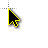 yellow and black cursor cursor