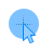Blue Transparent Circle cursor