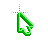 Flashing Neon Green and Clear Cursors preview