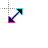 Hotline Black Diagonal Resize 2 cursor
