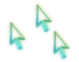 green to blue fade Cursors cursor preview