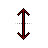 Vertical resize cursor