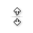 Vertical resize cursor