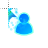 Fire Blue Contact cursor