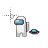 Among Us White With UFO Cursors preview