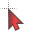 Large Red Dark H C cursor