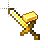 gold sword with gold ingot spinning cursor
