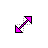 Violet (Purple) Diagonal 2 cursor