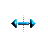 Horizontal resize cursor