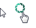 Windows 7 Portal Cyan-Green Edit Cursors preview