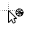 White Mini Cursor Workinkg in Background cursor