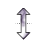 Vertical resize cursor