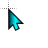 Large Aqua HK cursor